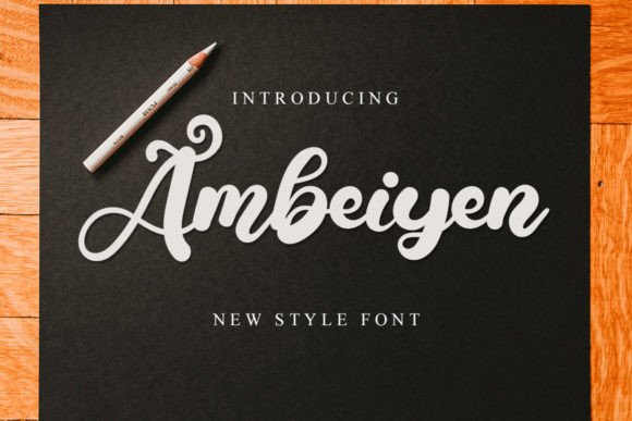 Ambeiyen: A Polished Script Font for Modern Web Design