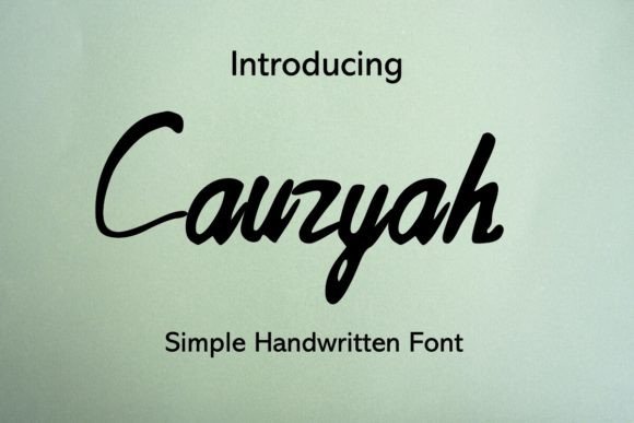 Cauzyah Font Review: Elevating Campaign Visuals with Handwritten Elegance