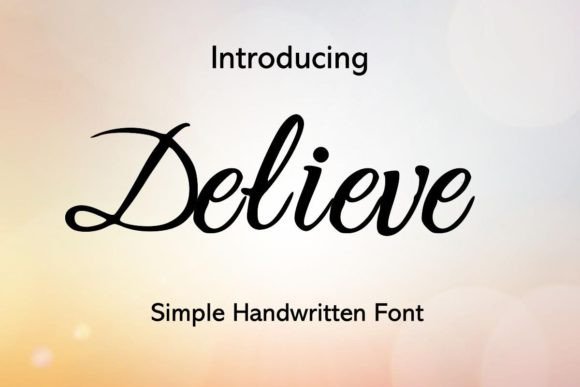 Delieve Font Review: Elevating Web Design with Handwritten Elegance