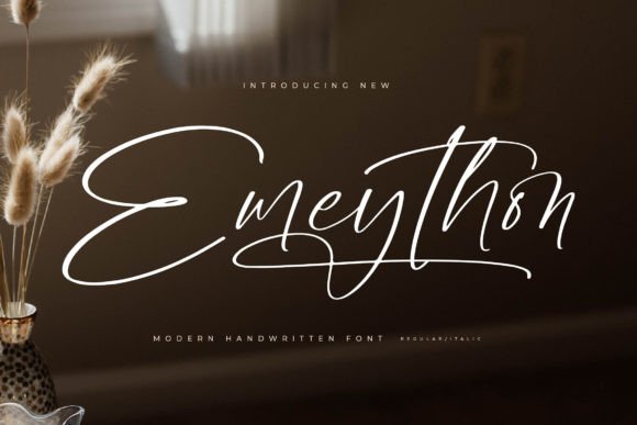 Emeython: The Elegant Script Font for Handmade Brands