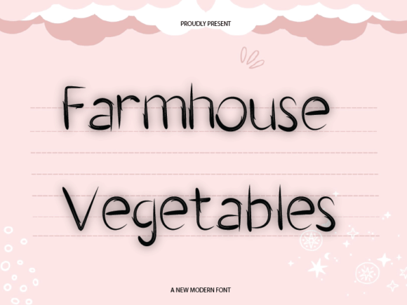Farmhouse Vegetables: A Friendly Typeface for Social Campaigns