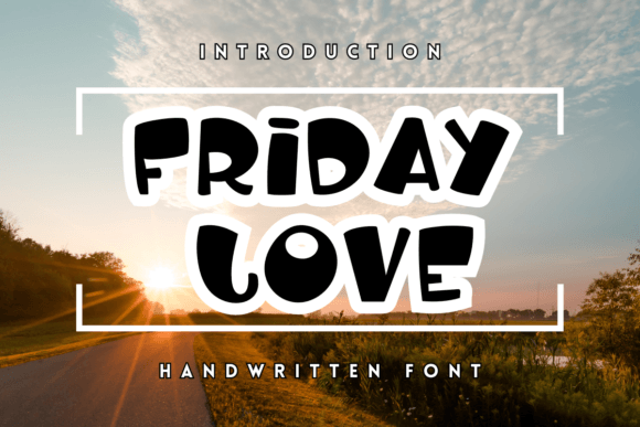 Friday Love: A Handwritten Font for Digital Design