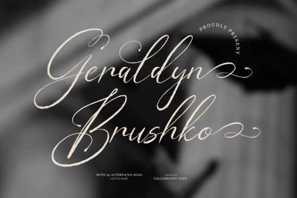 Geraldyn Brushko: The Elegant Typeface for Polished Branding