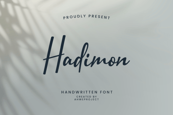 Hadimon: A Refined Script Font for Editorial Design