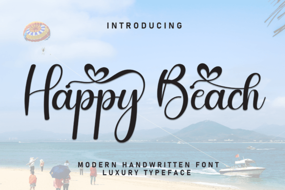 Happy Beach: A Handwritten Font for Warm Branding