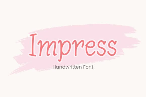 Impress: A Modern Script Font for Polished Branding