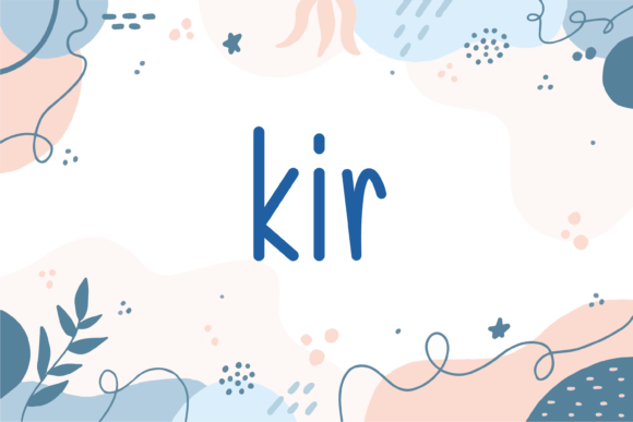 Kir: A Friendly Handwritten Font for Small Business Branding