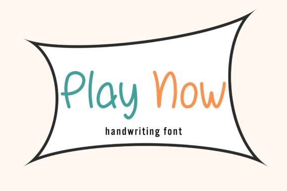 Play Now Font: A Handwritten Typeface for Editorial Design
