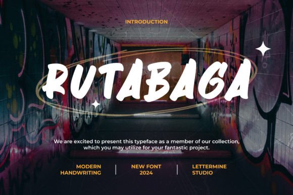 Rutabaga Font: A Handwritten Typeface for Small Business Branding