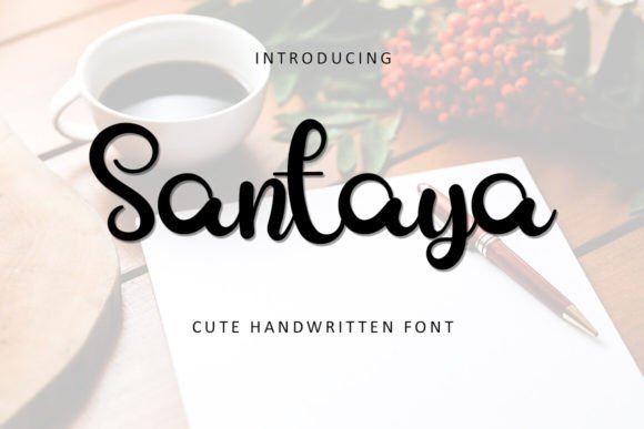Santaya: The Elegant Script Font for Small Business Branding