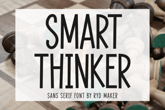Smart Thinker: A Sharp Sans Serif Font for Crafters