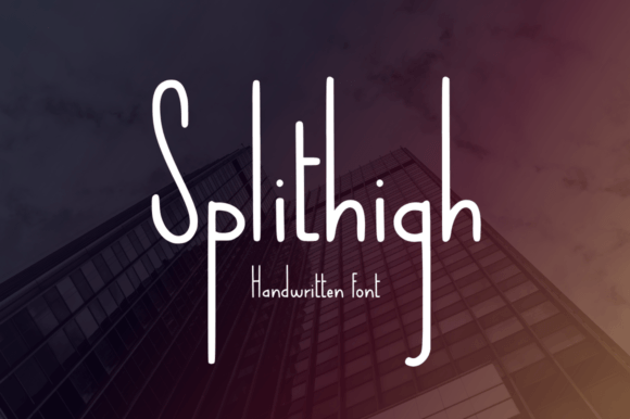 Splithigh: A Modern Handwritten Font for Editorial Design