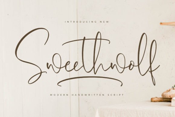 Sweethwolf: A Modern Script Font for Editorial Design