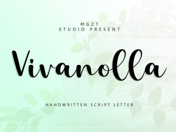 Vivanolla: A Modern Script Typeface for Editorial Design